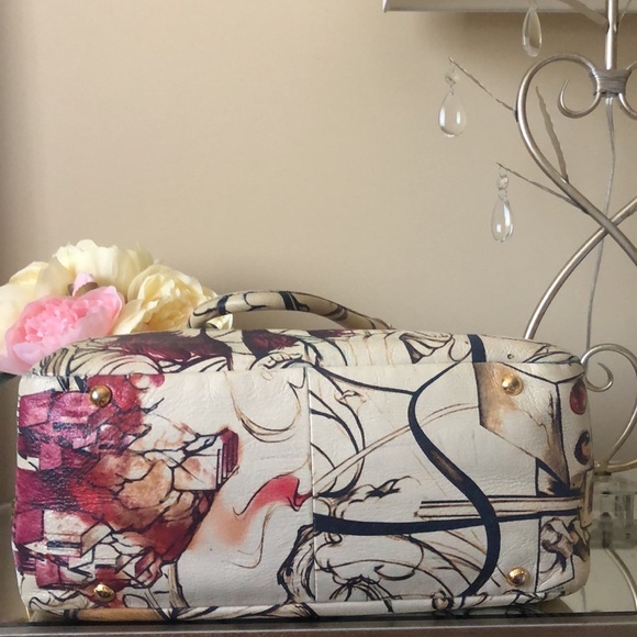 Rare PRADA Cream Leather Cervo Lux Fairy Satchel Bag - Picture 6 of 14